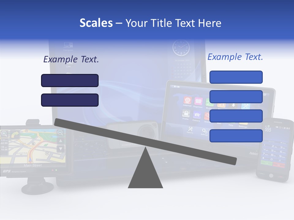 Medium Portable Phone PowerPoint Template
