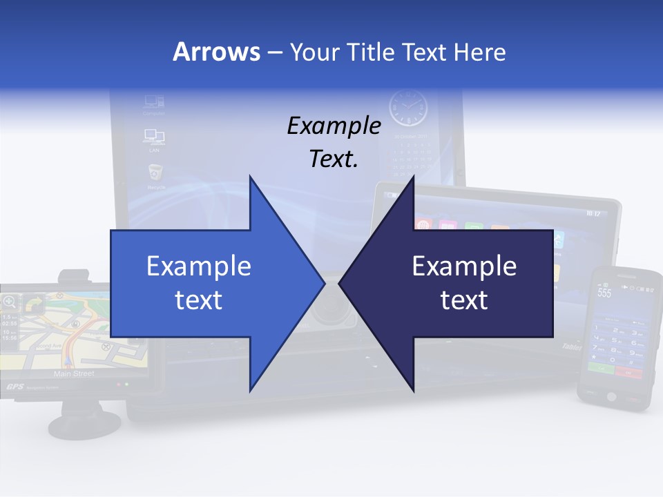 Medium Portable Phone PowerPoint Template