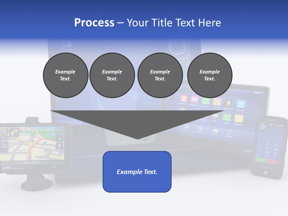 Medium Portable Phone PowerPoint Template