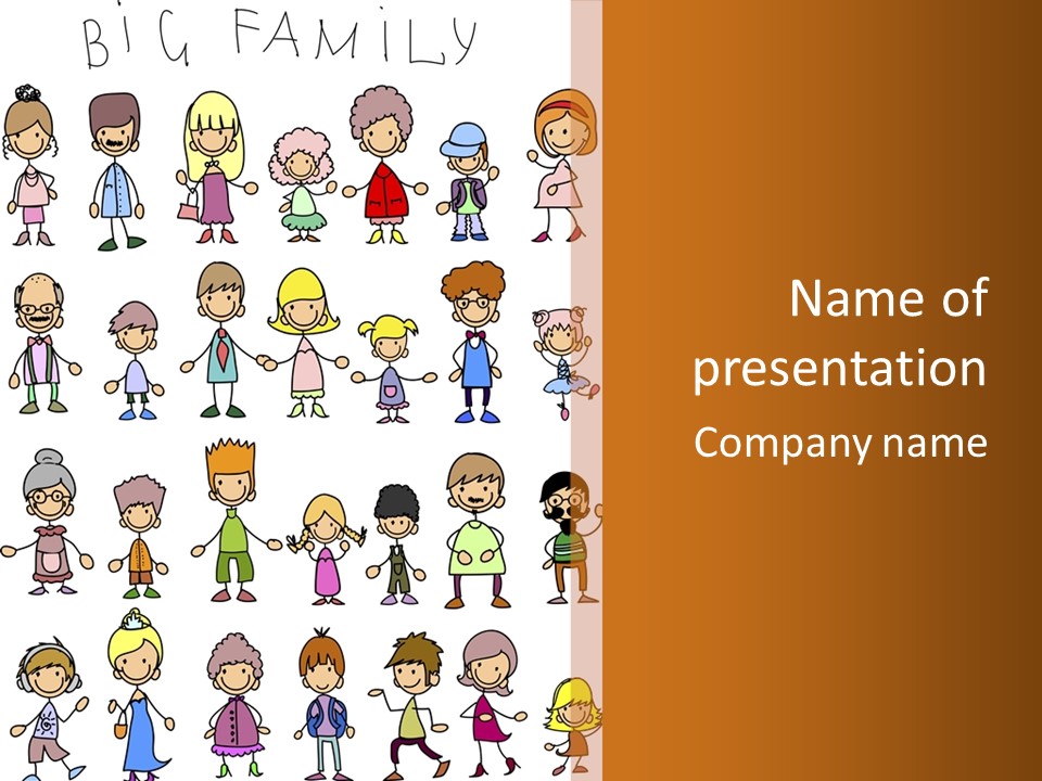 Parents Girl Together PowerPoint Template