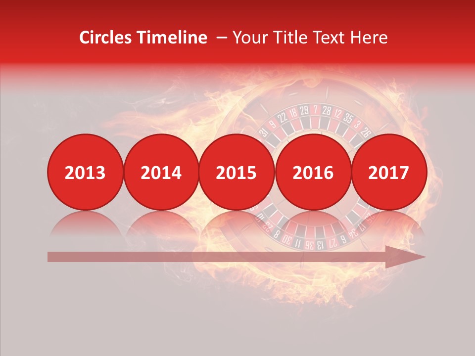 Burning Gamble Fortune PowerPoint Template