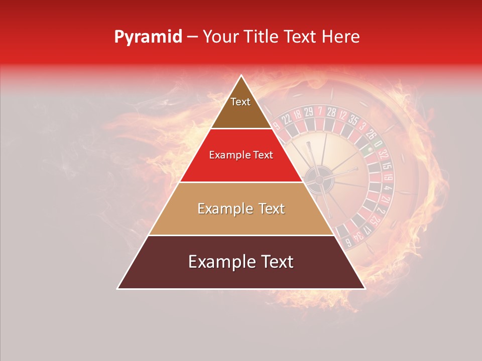 Burning Gamble Fortune PowerPoint Template