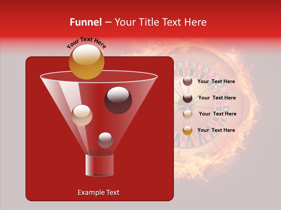 Burning Gamble Fortune PowerPoint Template