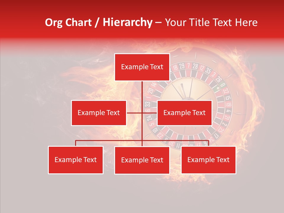 Burning Gamble Fortune PowerPoint Template
