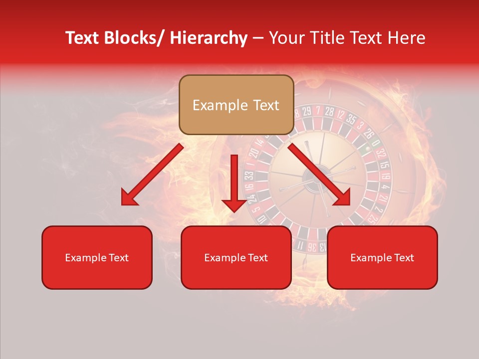 Burning Gamble Fortune PowerPoint Template