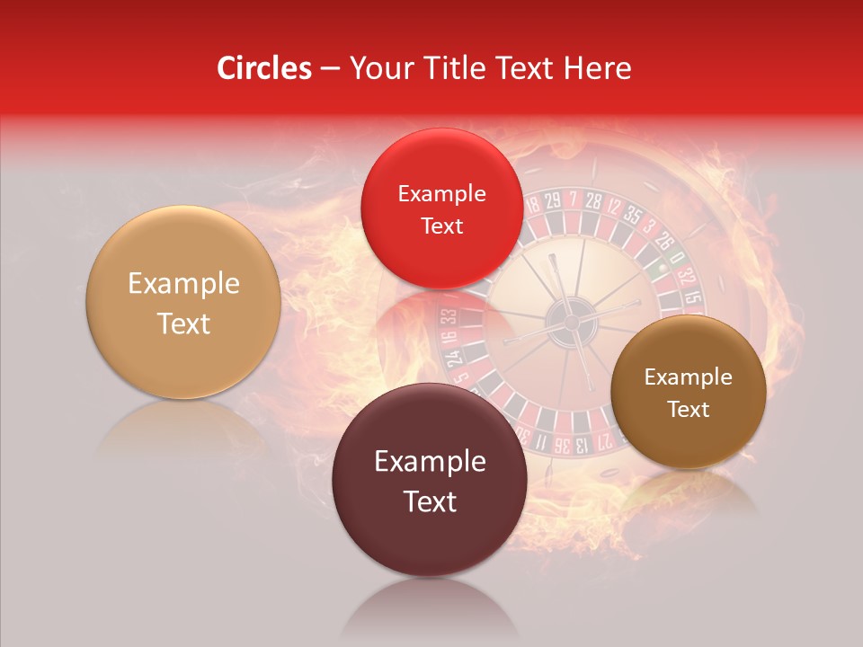 Burning Gamble Fortune PowerPoint Template