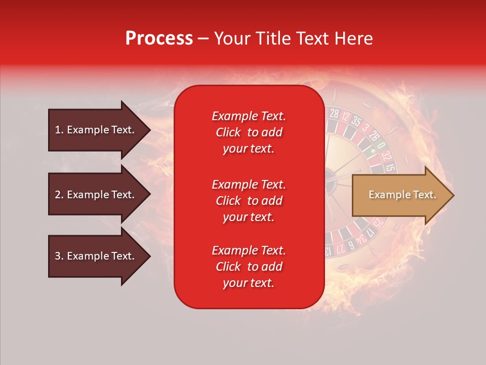 Burning Gamble Fortune PowerPoint Template
