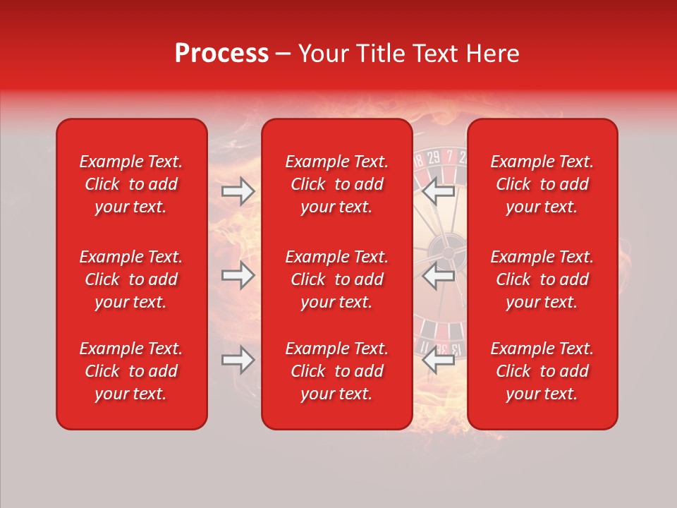 Burning Gamble Fortune PowerPoint Template