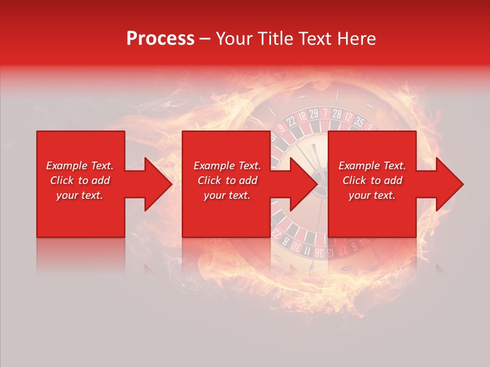 Burning Gamble Fortune PowerPoint Template