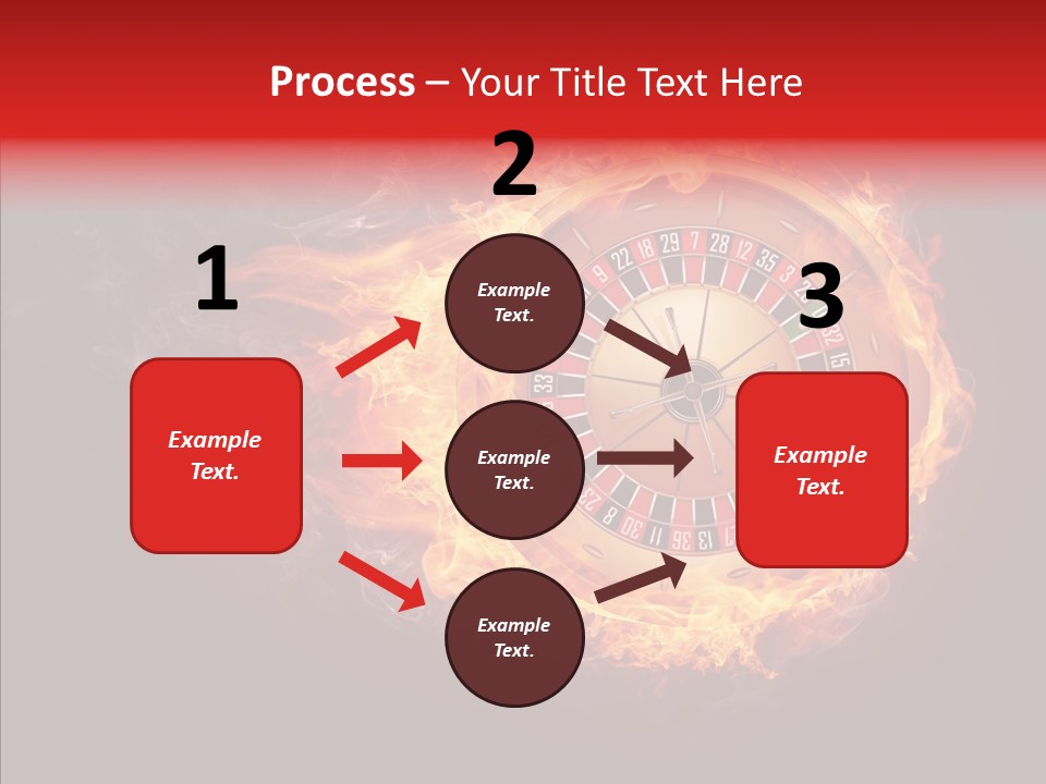 Burning Gamble Fortune PowerPoint Template