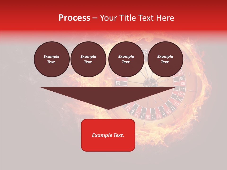 Burning Gamble Fortune PowerPoint Template