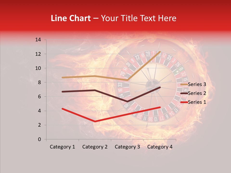 Burning Gamble Fortune PowerPoint Template