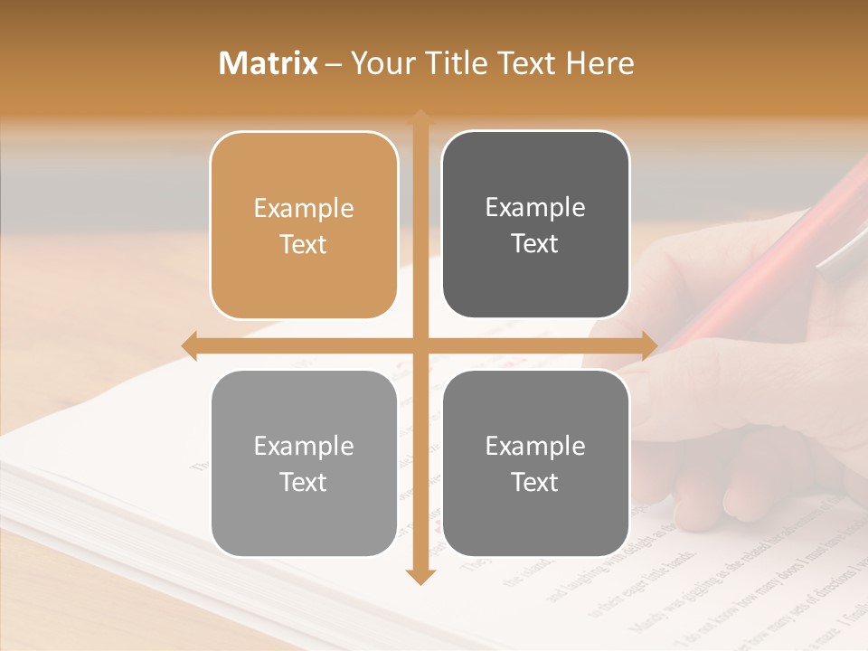 Write Text Work PowerPoint Template