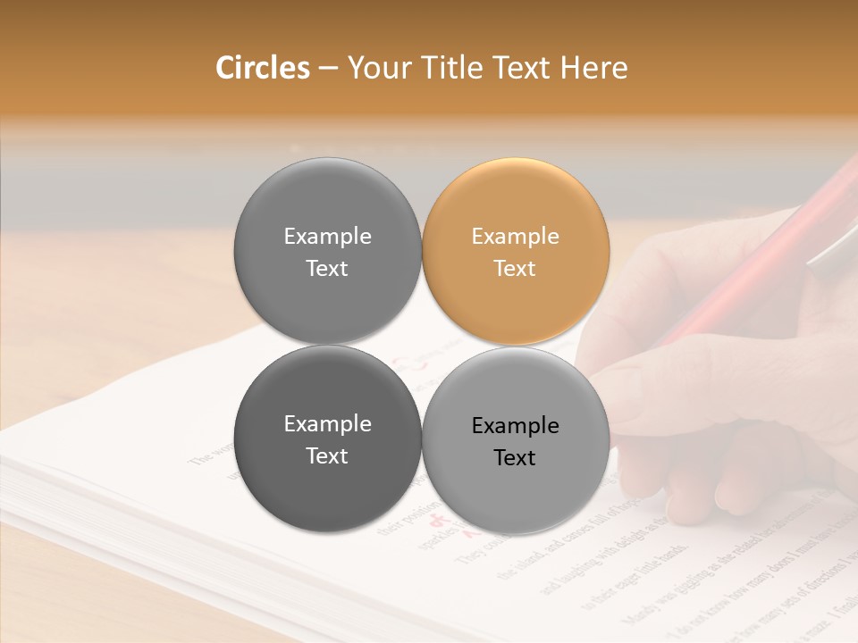 Write Text Work PowerPoint Template