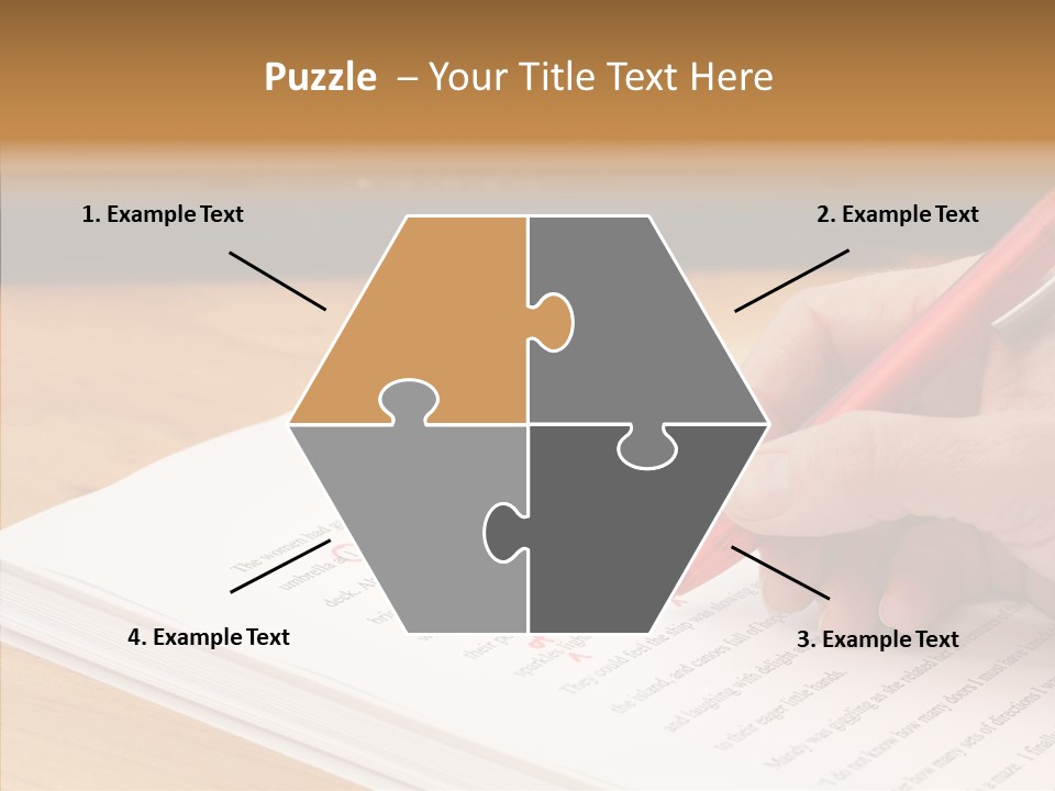 Write Text Work PowerPoint Template