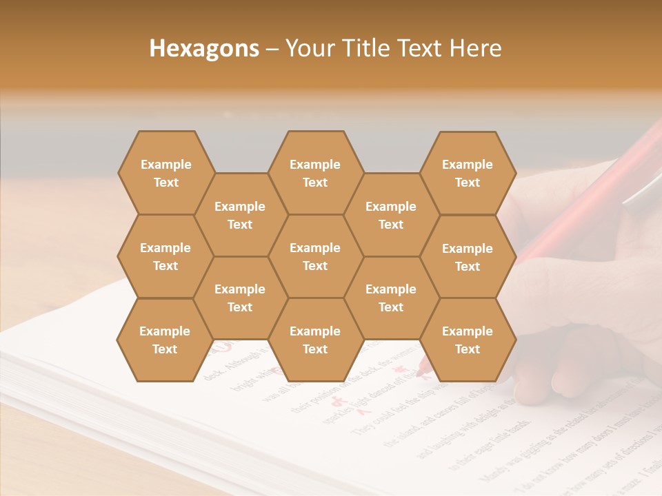 Write Text Work PowerPoint Template