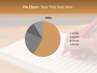 Write Text Work PowerPoint Template