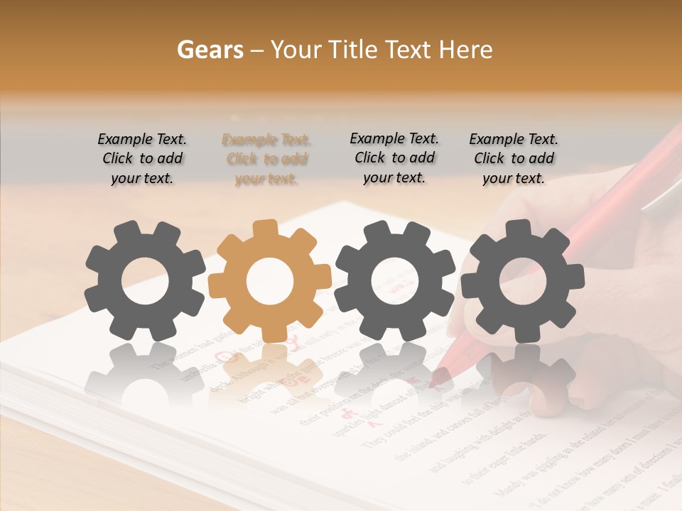 Write Text Work PowerPoint Template