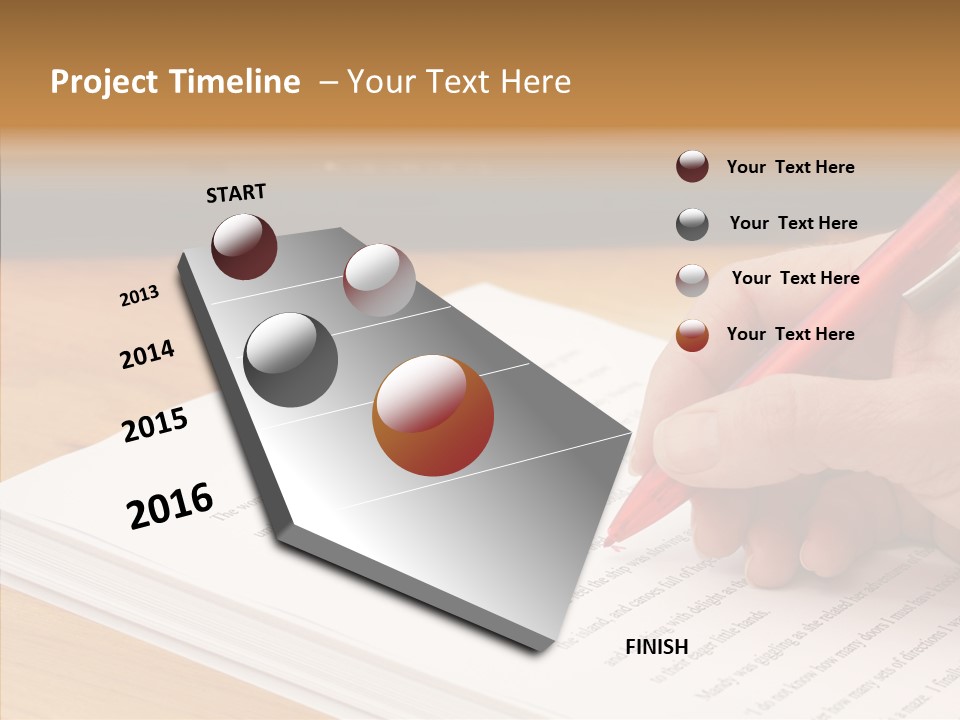 Write Text Work PowerPoint Template