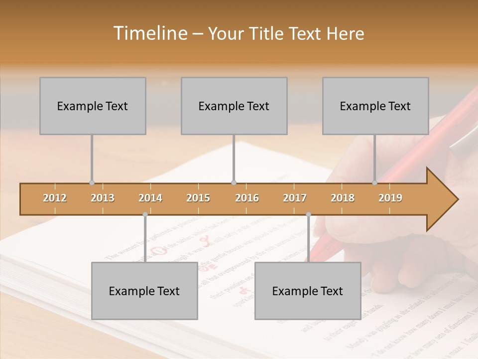 Write Text Work PowerPoint Template