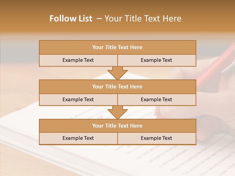 Write Text Work PowerPoint Template