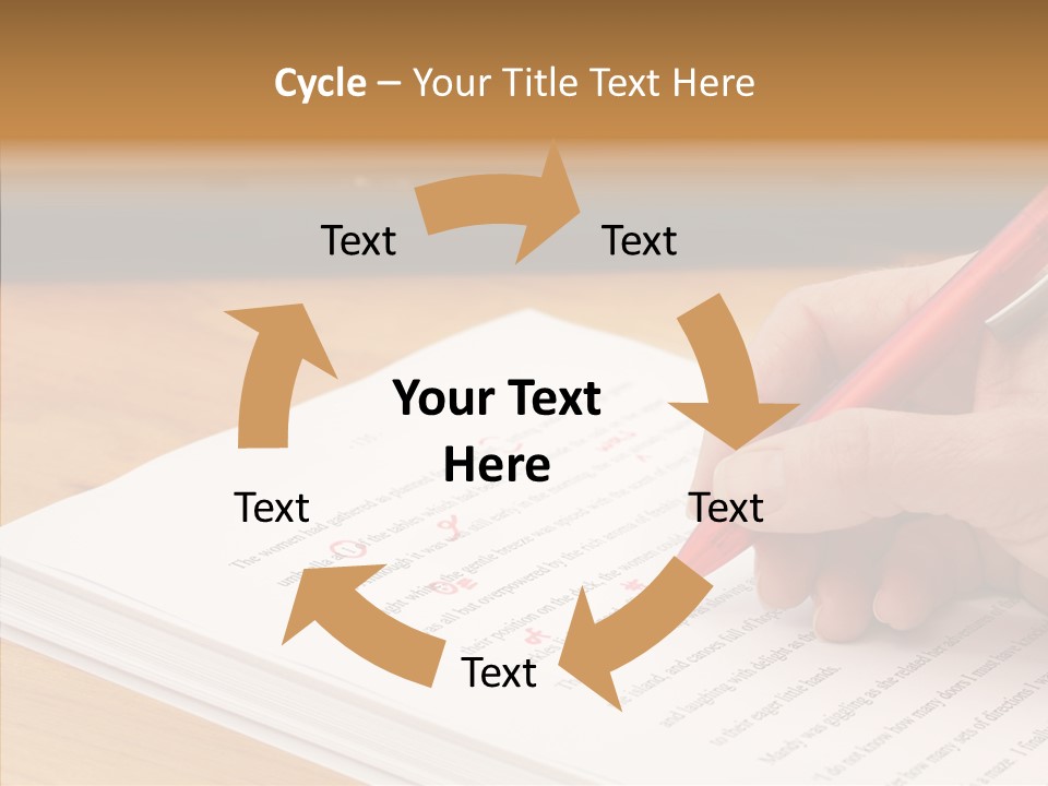 Write Text Work PowerPoint Template
