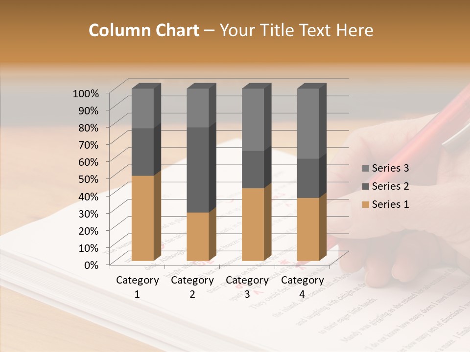 Write Text Work PowerPoint Template