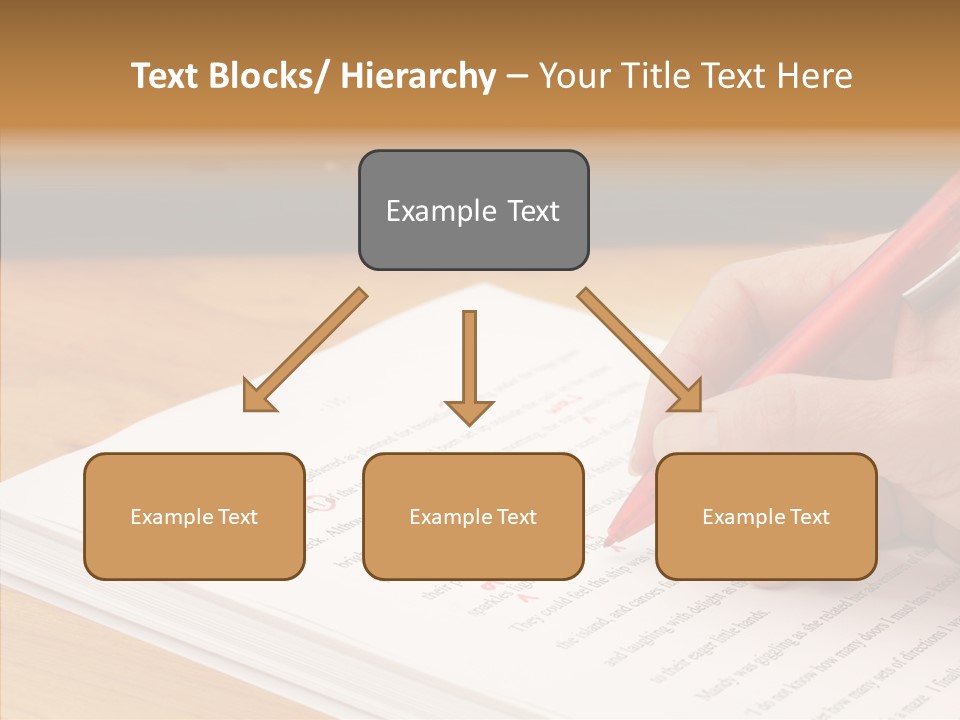 Write Text Work PowerPoint Template