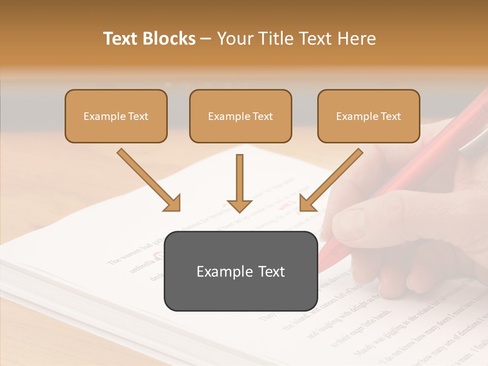 Write Text Work PowerPoint Template