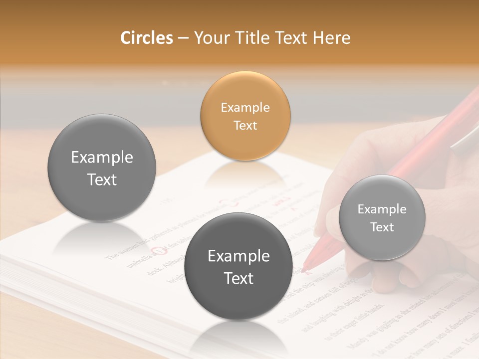 Write Text Work PowerPoint Template