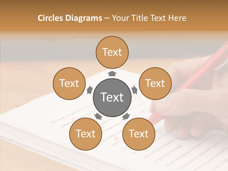 Write Text Work PowerPoint Template