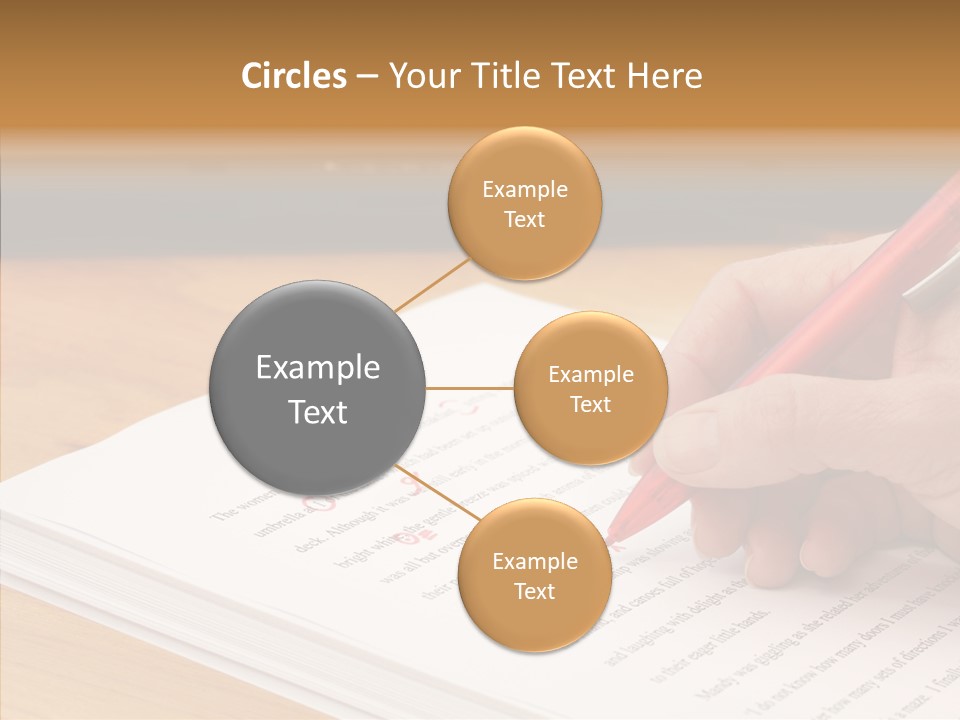 Write Text Work PowerPoint Template