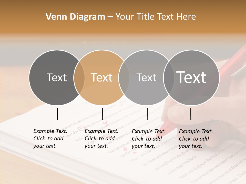 Write Text Work PowerPoint Template
