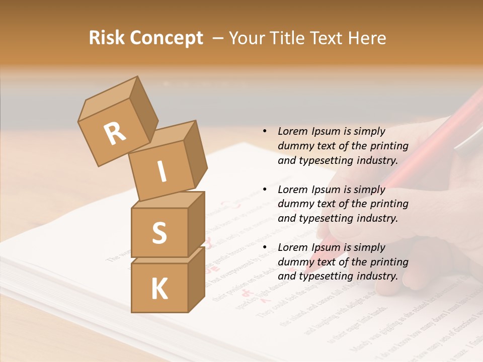 Write Text Work PowerPoint Template