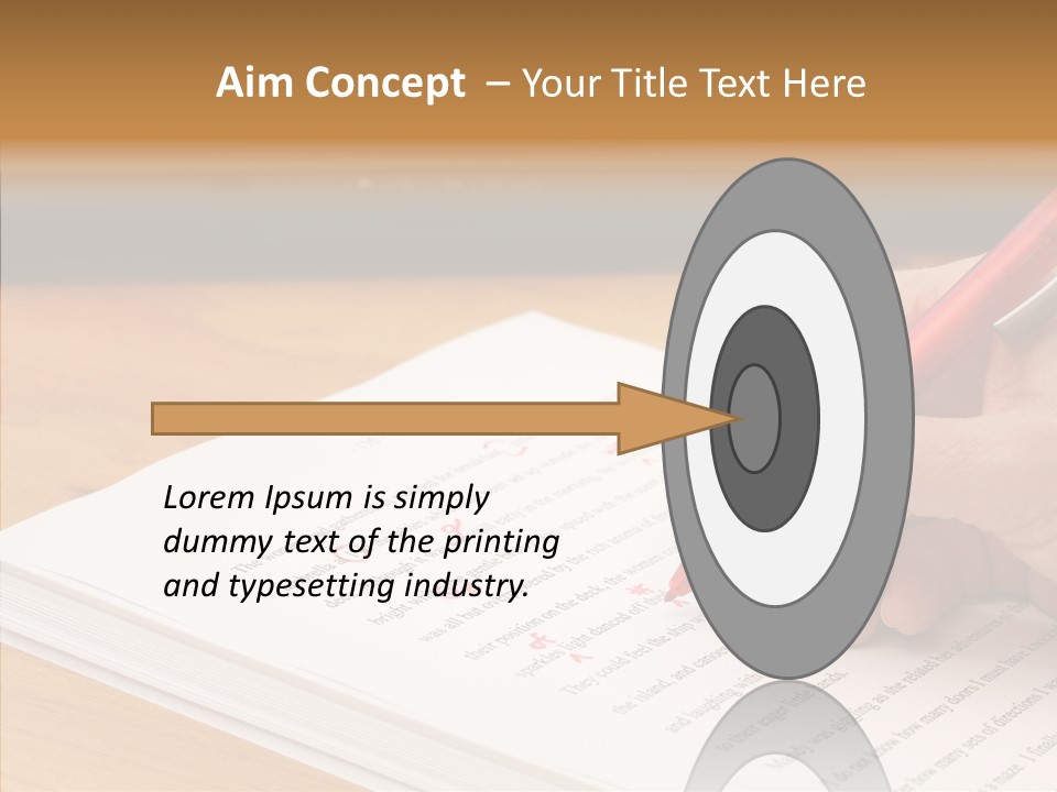 Write Text Work PowerPoint Template