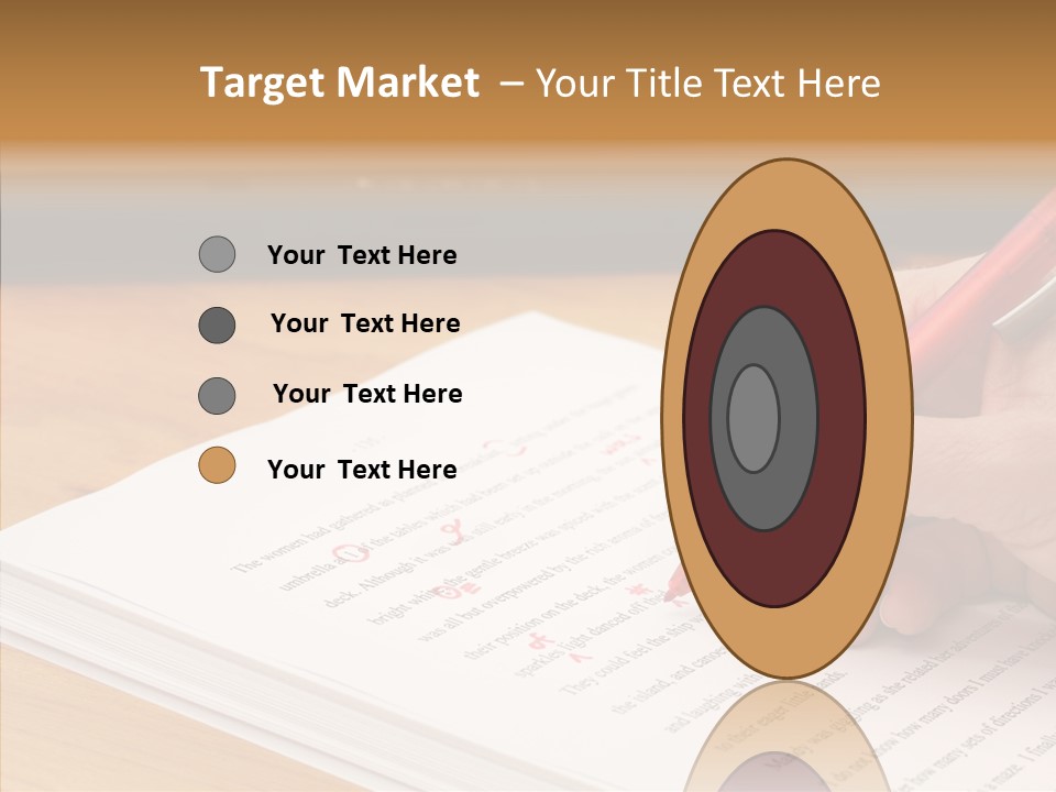Write Text Work PowerPoint Template