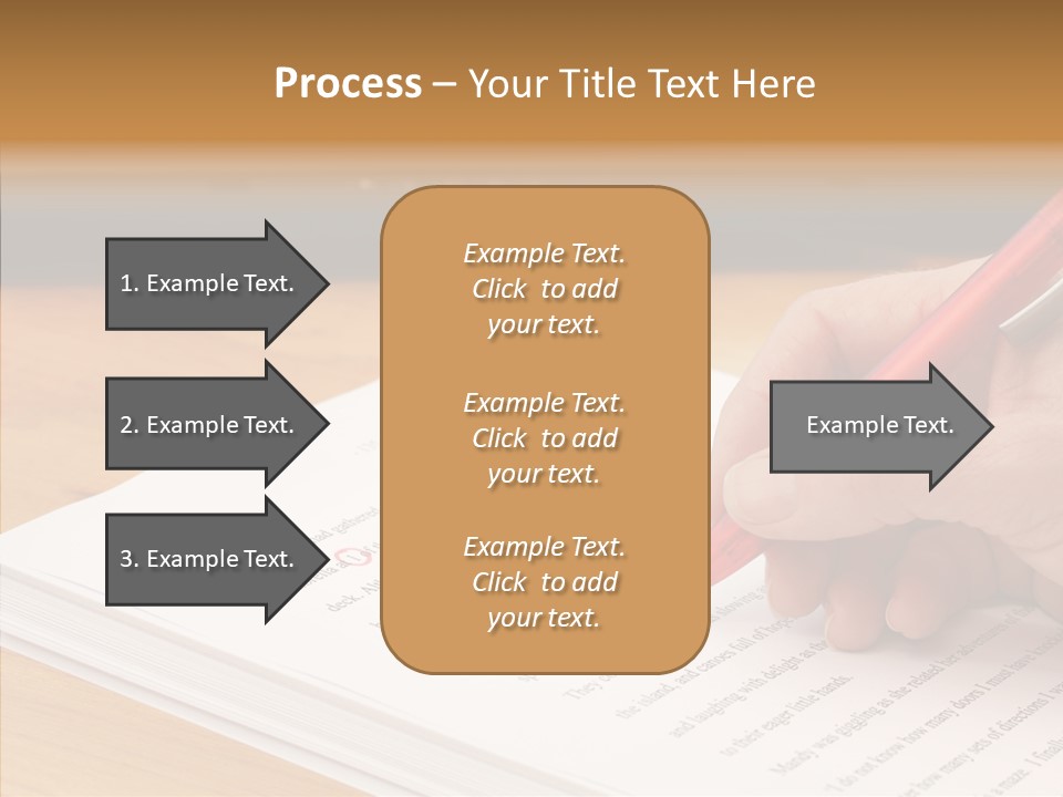 Write Text Work PowerPoint Template