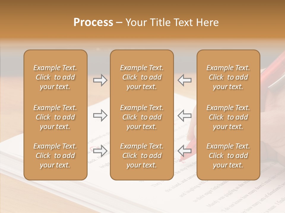 Write Text Work PowerPoint Template