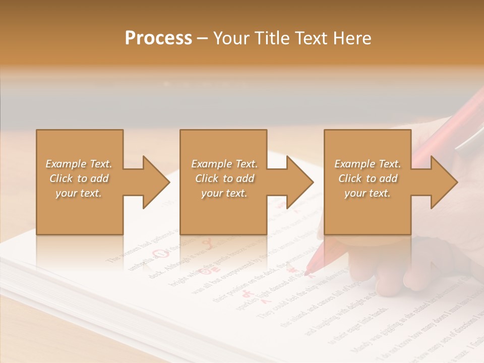 Write Text Work PowerPoint Template