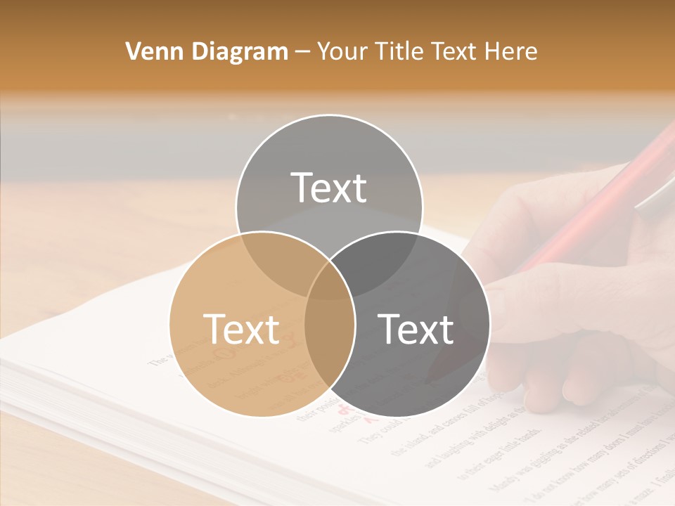Write Text Work PowerPoint Template