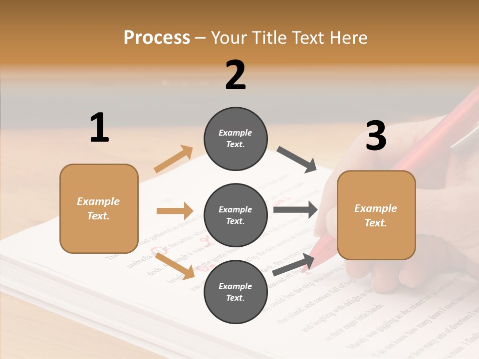 Write Text Work PowerPoint Template