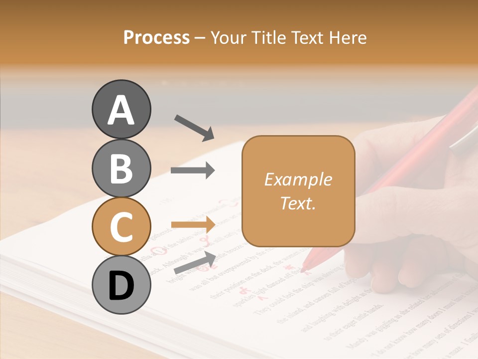 Write Text Work PowerPoint Template