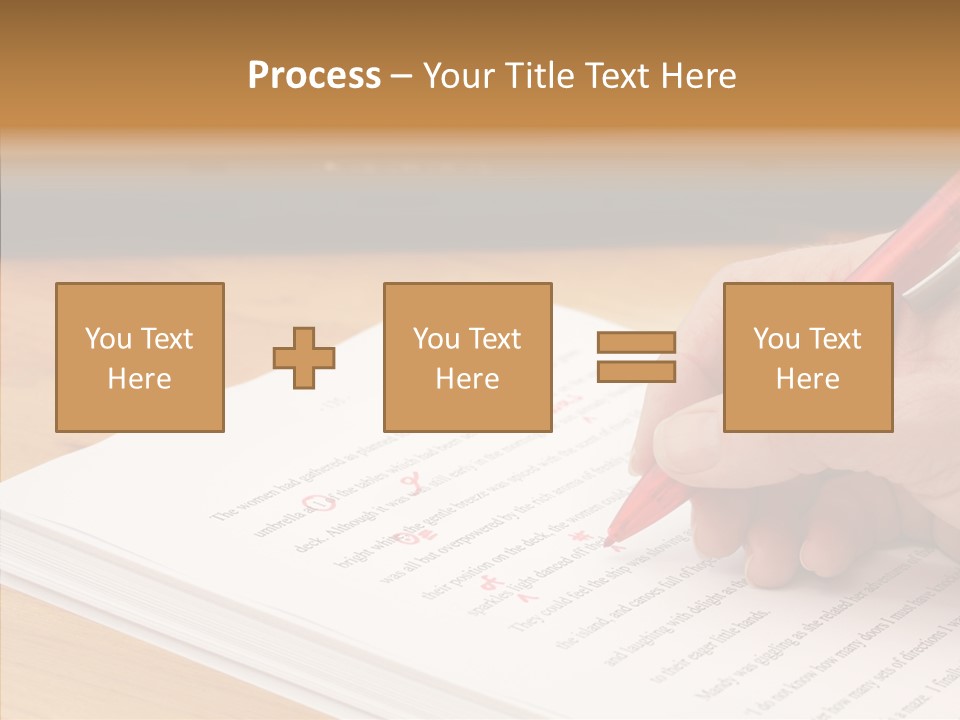 Write Text Work PowerPoint Template