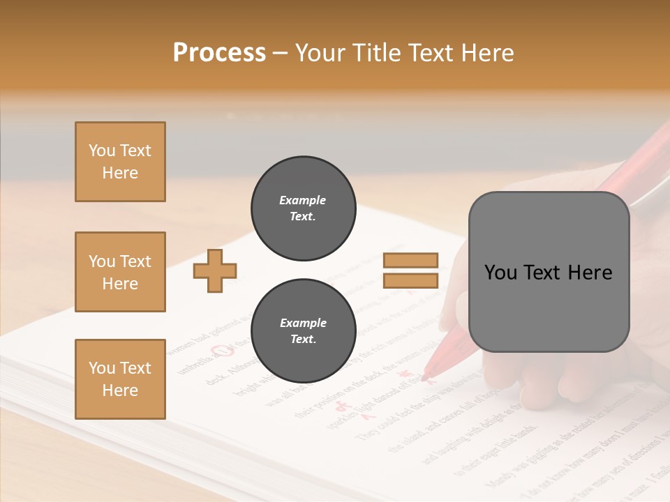 Write Text Work PowerPoint Template