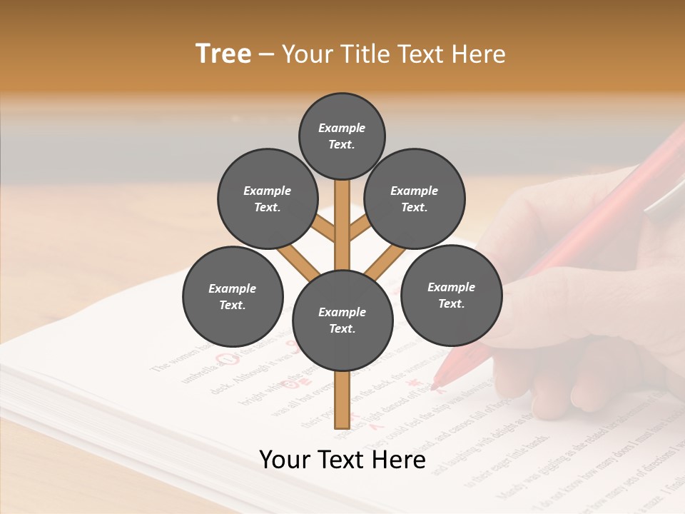 Write Text Work PowerPoint Template
