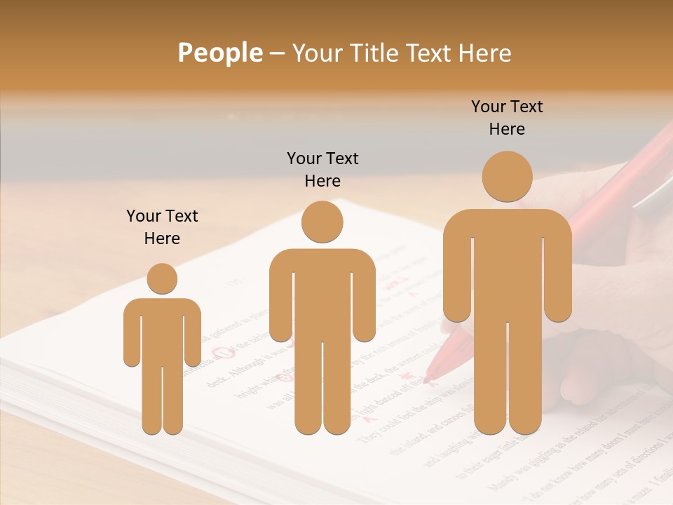 Write Text Work PowerPoint Template
