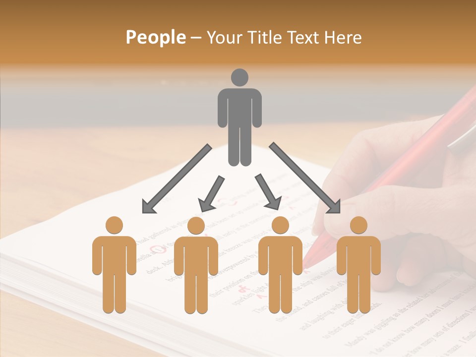 Write Text Work PowerPoint Template