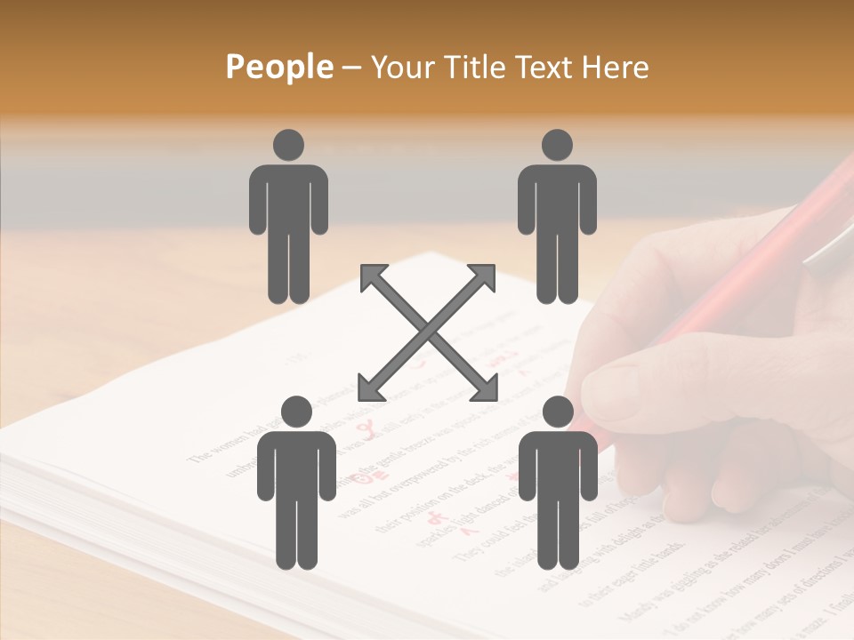 Write Text Work PowerPoint Template
