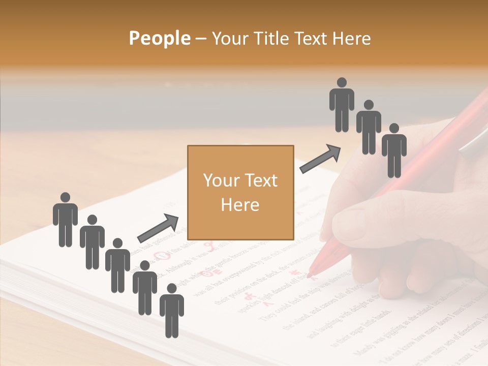 Write Text Work PowerPoint Template