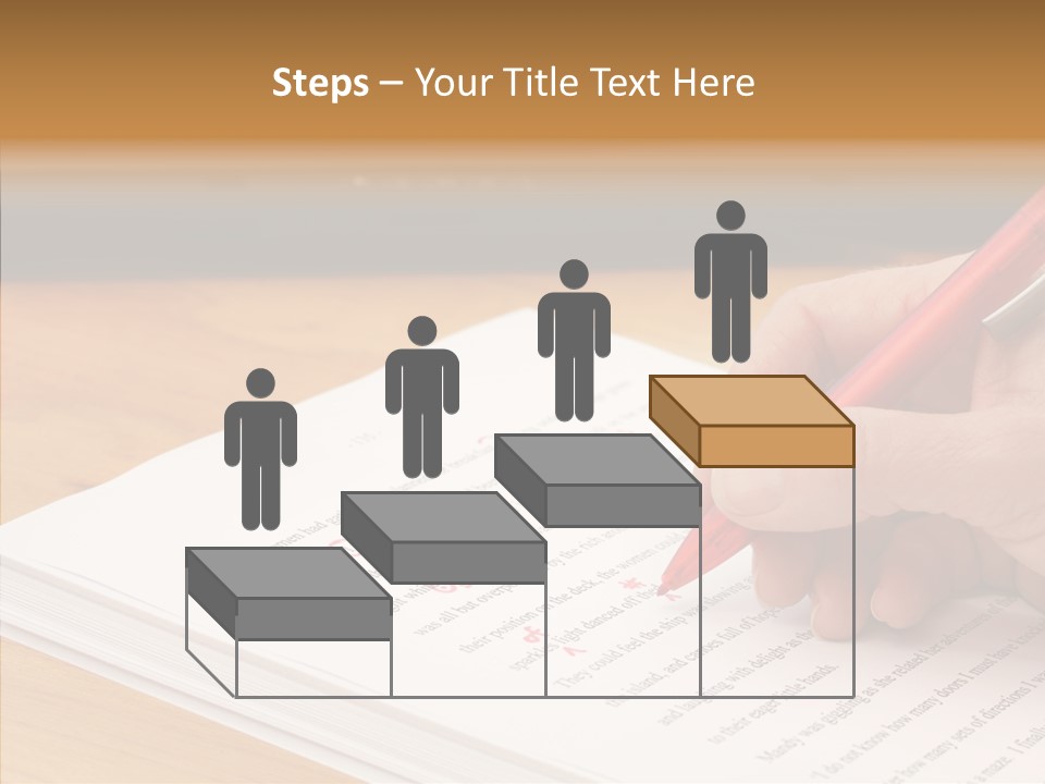 Write Text Work PowerPoint Template